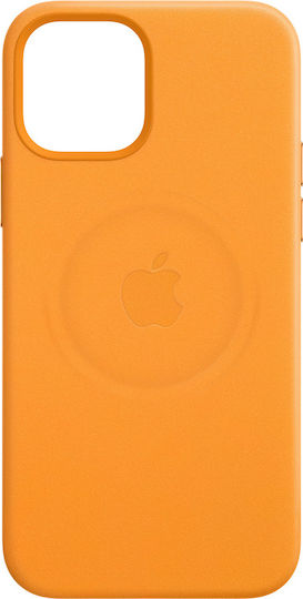Apple Leather Case with MagSafe Back Cover Leather Yellow (iPhone 12 Pro Max)
