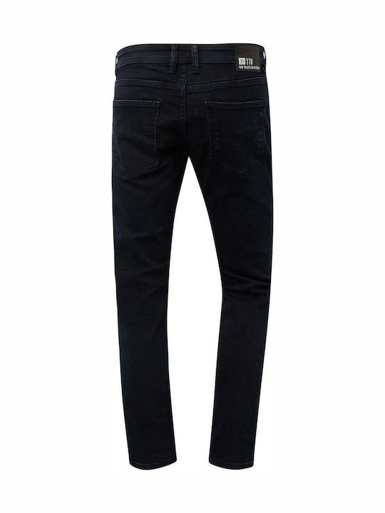 Piers Men's Jeans Pants Elastic with Slim Fit Navy Blue