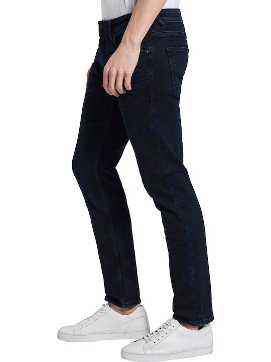 Piers Men's Jeans Pants Elastic with Slim Fit Navy Blue
