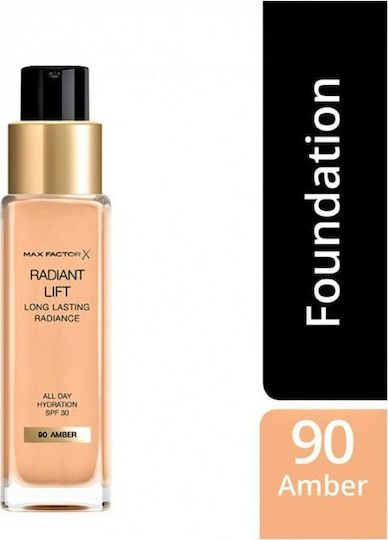 Max Factor Radiant Lift Liquid Make Up SPF30 90 Toffee 30ml