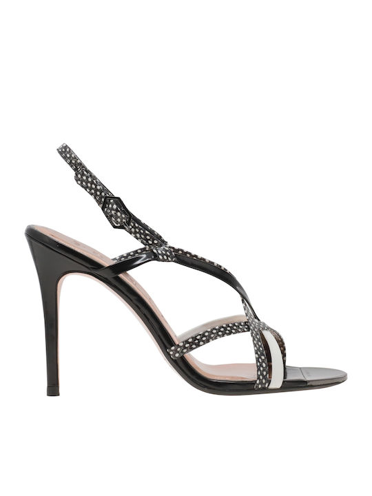 Leder Sandalen Schwarz