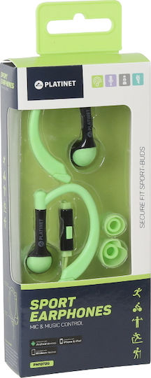 Platinet Sport PM1072 In-Ear Freihändig Kopfhörer mit Stecker 3.5mm Grün