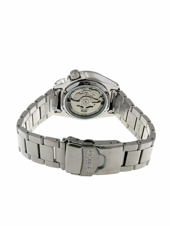 Seiko 5 Sports Men's Watch 40mm Automatic with Silver Metal Bracelet