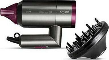 Solac Hair & Go Ionic 1800 Ionic Uscător de păr de călătorie cu difuzor 2000W S90005500
