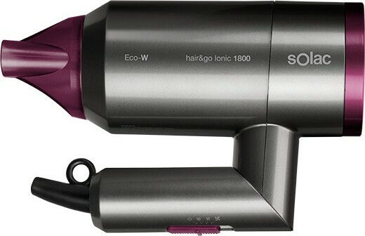 Solac Hair & Go Ionic 1800 Ionic Uscător de păr de călătorie cu difuzor 2000W S90005500