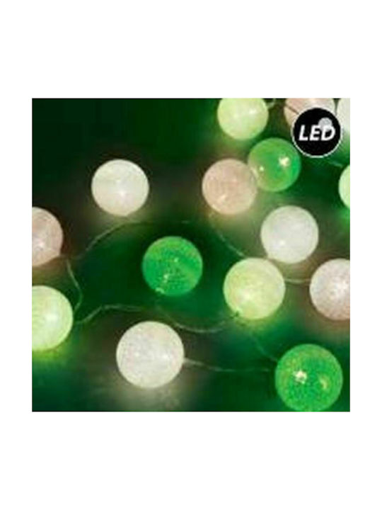 Fos me Outdoor Light String 2.85m 20 Cotton Balls with Timer