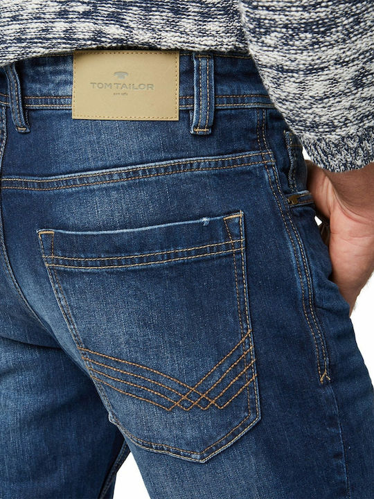 Men's Jeans Pants Elastic with Slim Fit Navy Blue