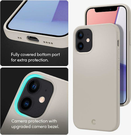 Spigen Ciel by Cyrill Umschlag Rückseite Silikon Beige (iPhone 12 mini) ACS01787