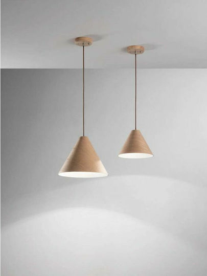 Fabas Luce Esino Pendant Light Brown with Socket E27 33cm