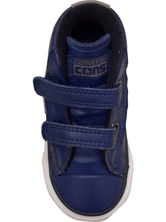 Converse Kids Sneakers High Player High 2V L with Scratch Navy Blue