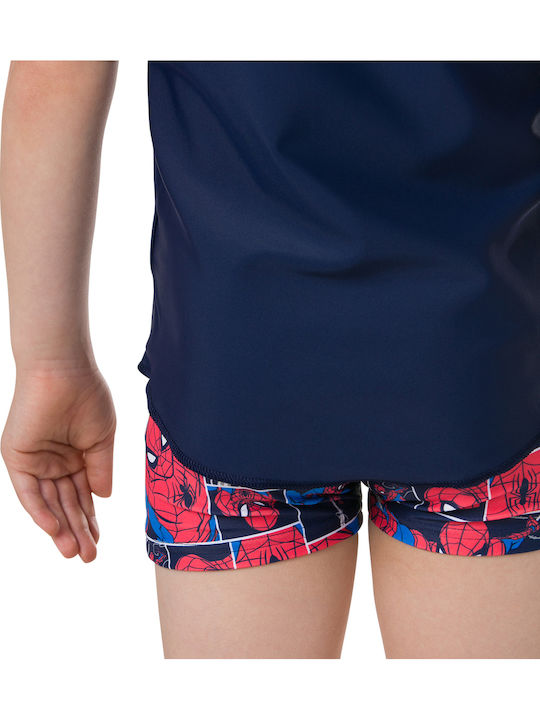 Speedo Παιδικό Μαγιό Μπλούζα Navy Μπλε