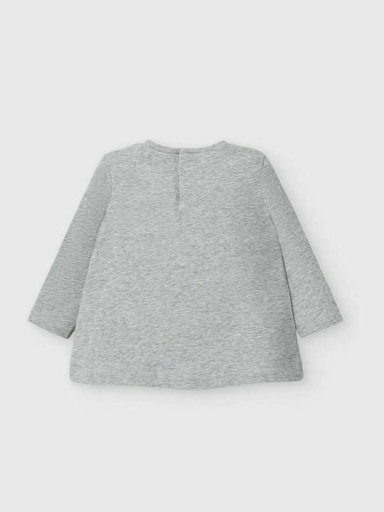 Mayoral Kids Blouse Long Sleeve Gray