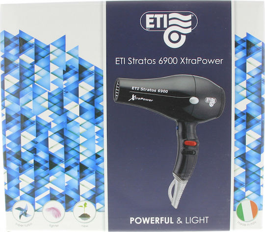 Eti Stratos 6900 Extra Power Professional Hair Dryer 2500W Black