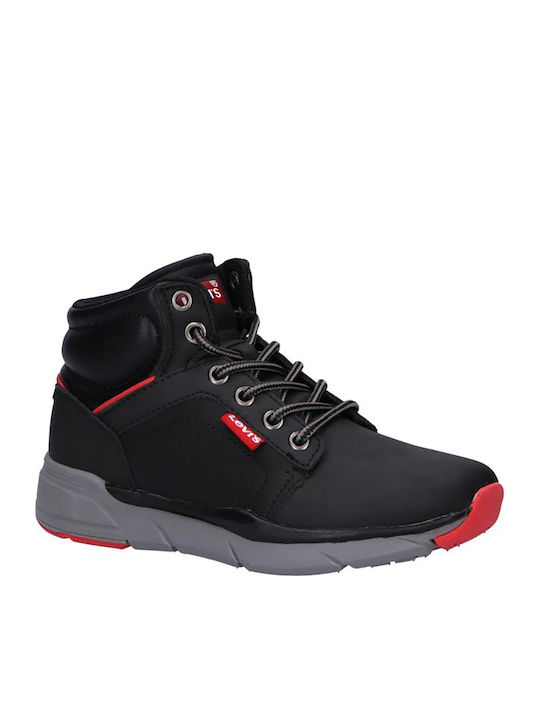 Levi's Kids Leather Hiking Boots Black