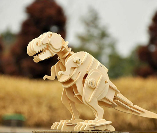 Robotime Παιχνίδι Κατασκευών Ξύλινo Sound-Control T-Rex (walking) για Παιδιά 12+ Ετών