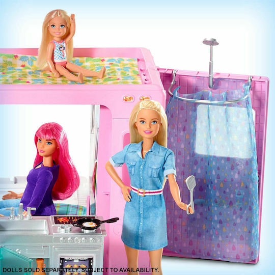 Barbie Dreamcamper Όχημα για Κούκλες για 3+ Ετών