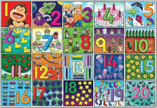 Kinderpuzzle Big Number für 3+ Jahre alt+ Jahre 20pcs Orchard