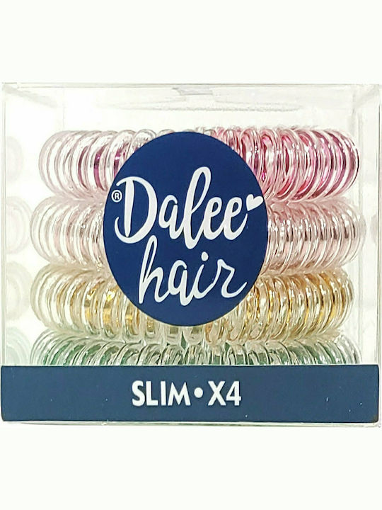 Dalee Set Kids Spiral Hair Ties Multicolour 4 Pieces