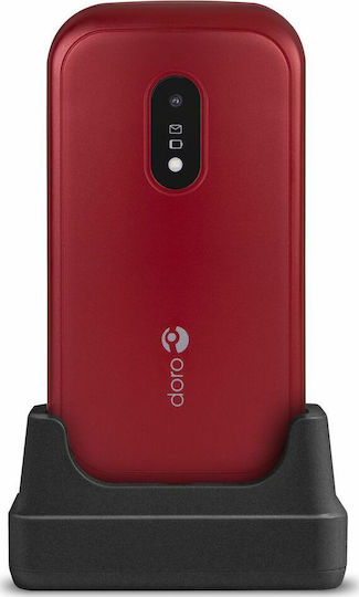 Doro 6040 Single SIM Mobile with Large Buttons Red