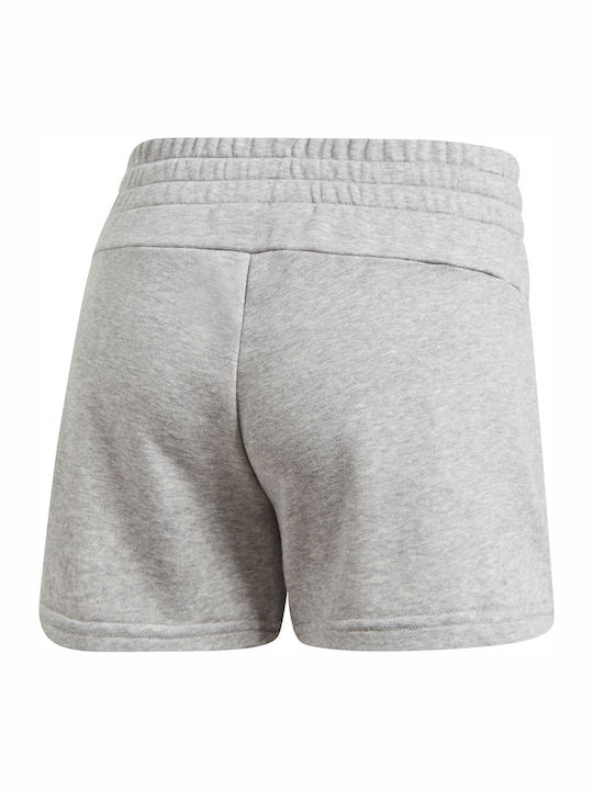 Essentials Linear Logo Women's Terry Sporty Shorts Medium Grey Heather