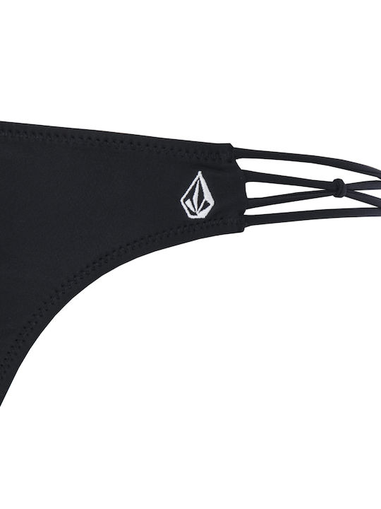 Simply Solid Tiny Bikini Slip Μαύρο