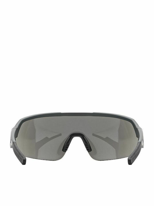 Uvex Sportstyle 227 Unisex Sunglasses with Gray Plastic Frame and Silver Mirror Lens S5320665516