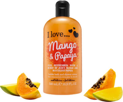 I Love Cosmetics I Love Mango & Papaya Baie cremoasă (1x500ml) 500ml