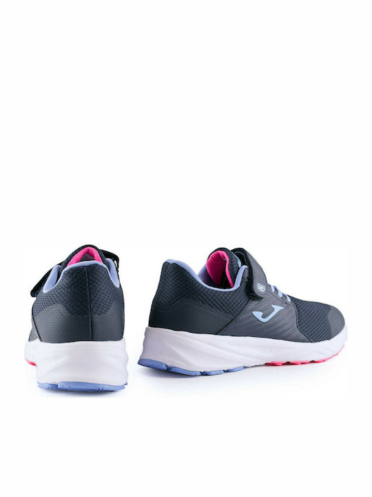 Kids Sports Shoes Running with Hoop & Loop Closure Blue