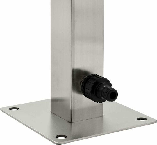 vidaXL Decorative Faucet Garden Stainless Steel Floor Square 65cm 45454