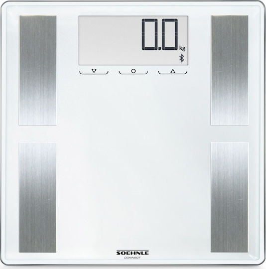 Soehnle Shape Sense Connect 100 Smart Ζυγαριά 180kg με Λιπομετρητή & Bluetooth Λευκή