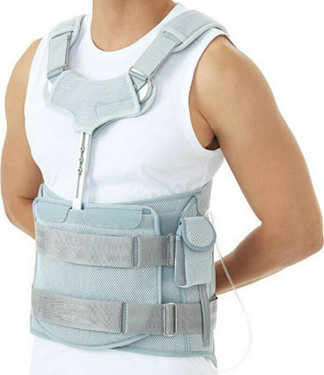 Medical Brace DR-B029 Ρυθμιζόμενος Νάρθηκας Κορμού σε Γκρι Χρώμα