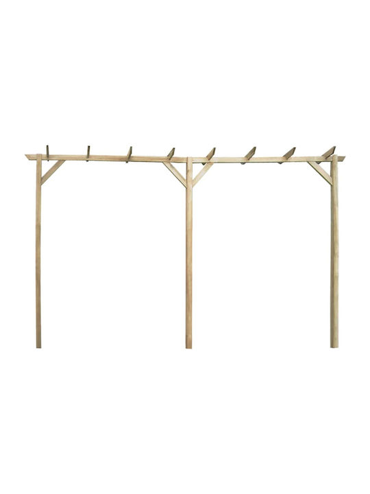 Πέργκολα Κήπου από Ξύλο 400x205cm Μπεζ 41664