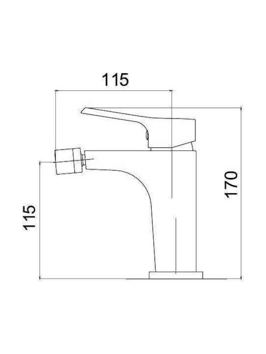 Karag Praxis Zoe Wasserhahn Bidet Chrome