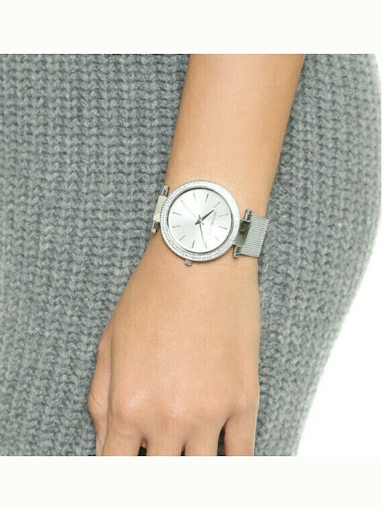 Michael Kors Darci Ρολόι Μπαταρίας με Μεταλλικό Μπρασελέ