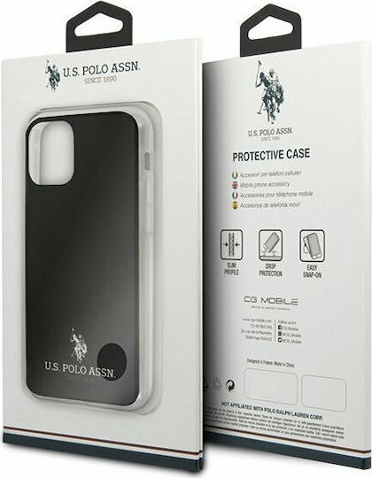 U.S. Polo Assn. Small Horse Back Cover Silicone Black (iPhone 11 Pro Max)