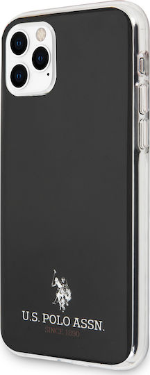 U.S. Polo Assn. Small Horse Back Cover Silicone Black (iPhone 11 Pro Max)