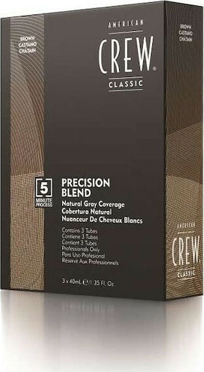 American Crew Precision Blend Toner 4-5 Medium Natural 3x40ml