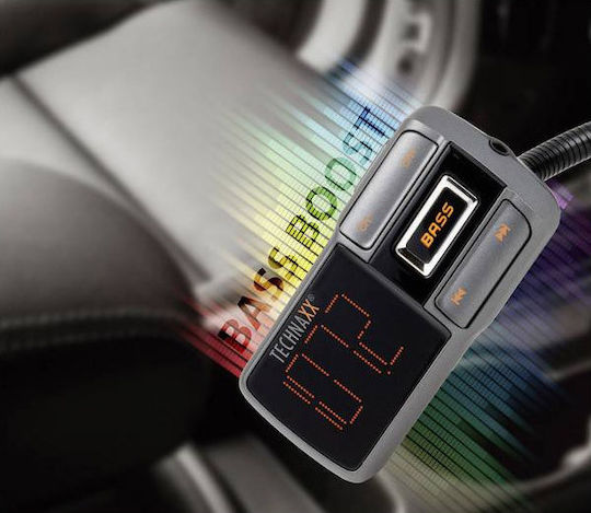 Technaxx FM Transmitter Αυτοκινήτου με Bluetooth / MicroSD / USB