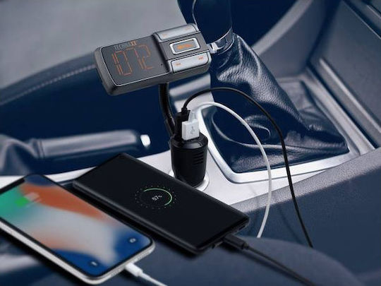 Technaxx FM Transmitter Αυτοκινήτου με Bluetooth / MicroSD / USB