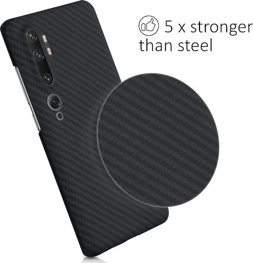 Kalibri Aramid Fiber Задна корица Aramid Fiber Черен (Xiaomi Mi Note 10 / Mi Note 10 Pro)