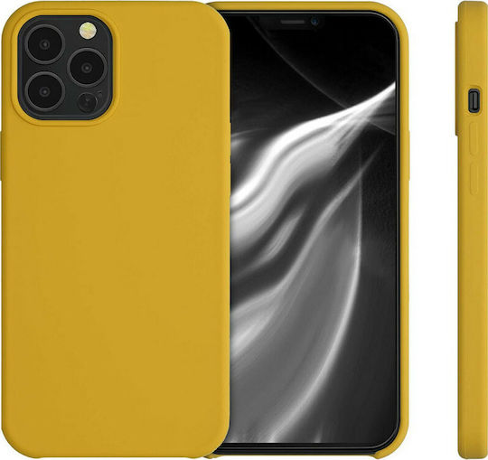 KWmobile Soft Flexible Back Cover Silicone Yellow (iPhone 12 Pro Max)