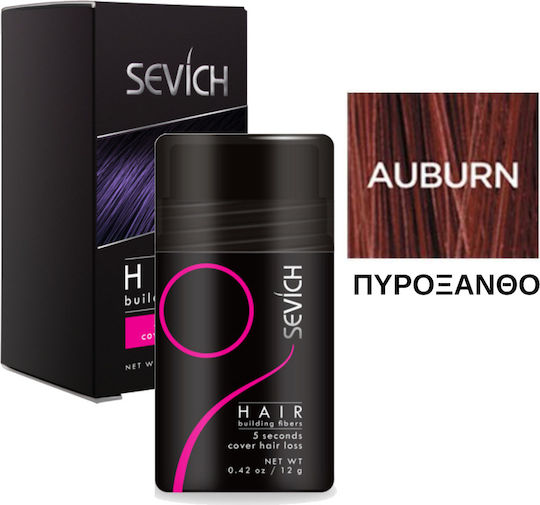 Sevich Hair Building Fibers with Keratin Hair Building Auburn 12gr