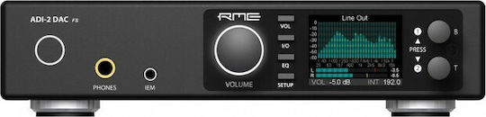 RME ADI-2-DAC-FS DA Converter Επιτραπέζιος Ψηφιακός Ενισχυτής Ακουστικών 2 Καναλιών με DAC, USB και Jack 6.3mm