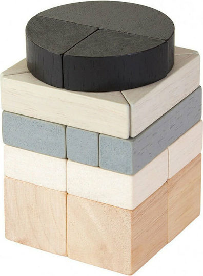 Plan Toys Κλάσματα με Τουβλάκια Εκπαιδευτικό Παιχνίδι Γνώσεων από Ξύλο για 2+ Ετών