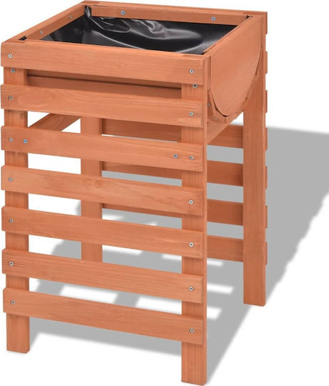 vidaXL Planter Box Wooden Beige 38x36x60cm.