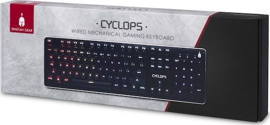 Spartan Gear Cyclops 2 Gaming Mechanical Keyboard with RGB Lighting English US