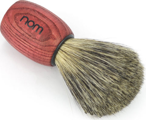 Muhle Nom Rasierzubehör Rot mit Dachsborsten 21mm