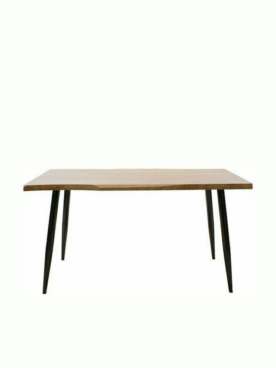 Neve Table Dining Room Wooden with Metal Frame 140x80x75cm