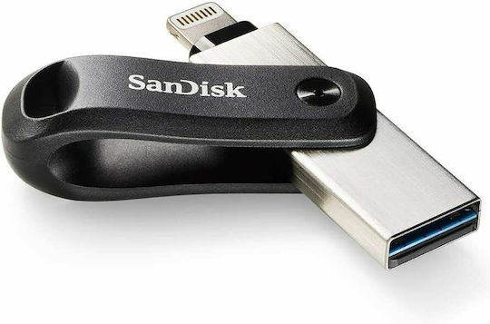 Sandisk iXpand 256GB USB 3.1 Stick with connection Lightning & USB-A Black