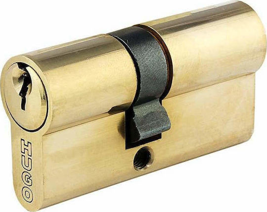Hugo Locks Κύλινδρος Κλειδαριάς Ασφαλείας GR2S 75mm (30-45) με 3 Κλειδιά Χρυσός